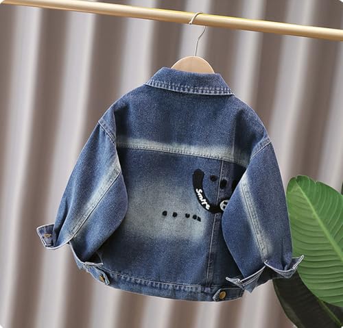 Classic Denim Trucker Jacket for Boys Girls Kids Button Down Jeans Jacket Top Coat Outwear3