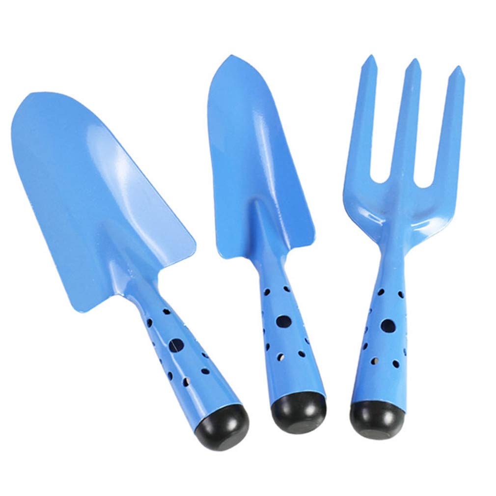 Ulalaza 3PCS Mini Garden Tools Sets Durable Gardening Hand Tool Ergonomic & Rust Resistant for Women Kid Men Gardener