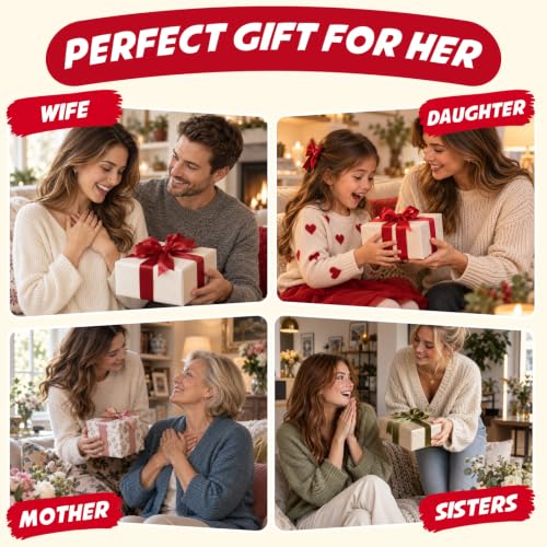 AMZBOSS Stocking Stuffers Gifts for Women Fuzzy Socks for Women Wool, A - image 2