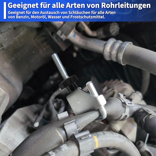 DNGH Schlauchklemmen Set Kfz Schlauch Abklemmzange 4-tlg Kraftstoffleitung Wasserschlauch Klemmen für Bremsleitung Flüssigkeitsklemmen