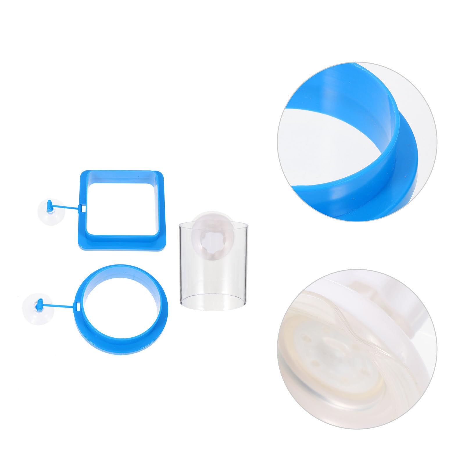 BESPORTBLE 9stücke Teiliges Fischfütterungsringe Floating Feeding Circles Für Aquarien Mit Starken Saugnäpfen Installieren Geeignet Für Verschiedene Fischgrößen Und Arten
