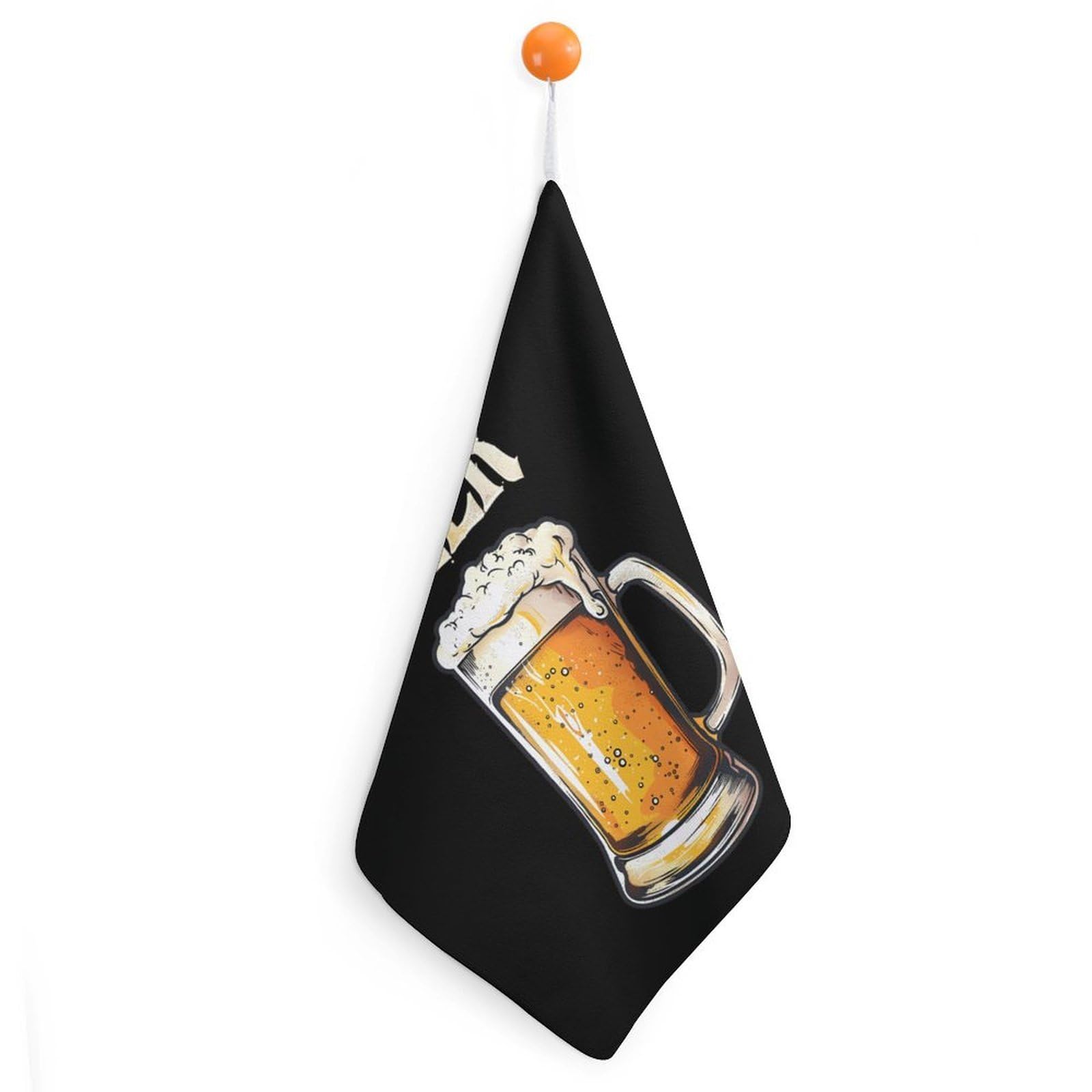 CGSBNGHA Beer Hand Towel Hanging Face Towels Cleaning Cloths Handkerchief for Bathroom Kitchen