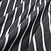 Wake In Cloud - Gray Striped Comforter Set, 100% Cotton Fabric with Soft Microfiber Fill Bedding, White Vertical Stripes Pattern Printed on Dark Grey (3pcs, Queen Size)