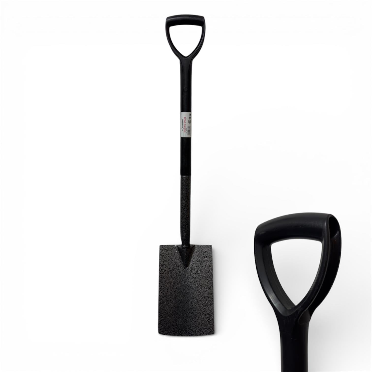 Lightweight Digging Spade – Heavy Duty Garden Shovel with Flat Rectangular Blade – Ergonomic Handle for Easy Digging, Planting & Soil Turning