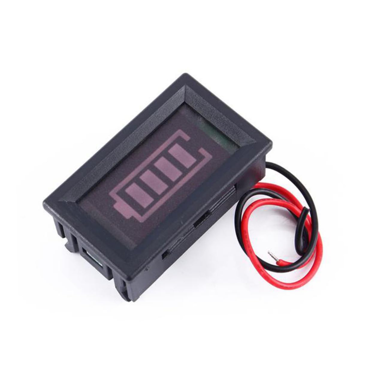 Healifty Battery Indicator Meter Tester Monitor Rechargeable Batteries d USB Car Volt Usage Portable Auto Voltage Black