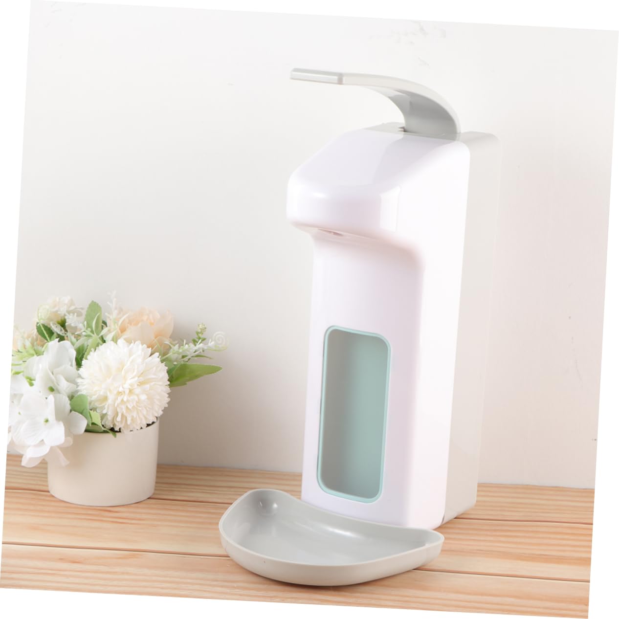 Ciieeo Dispensador de Jabón de Pared Manual Gran Capacidad Prensa de Codo Moderno para Uso Hoteles y Hospitales