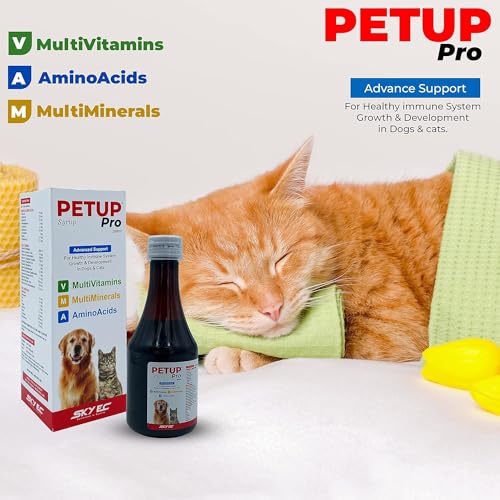 Skyec-Petup-Pro-Syrup-Multi-Vitamin-Multi-Oxidant-Multi-Minerals-Amino-Acids-Supplement-for-Dogs-and-Cats-200Ml-Liquid