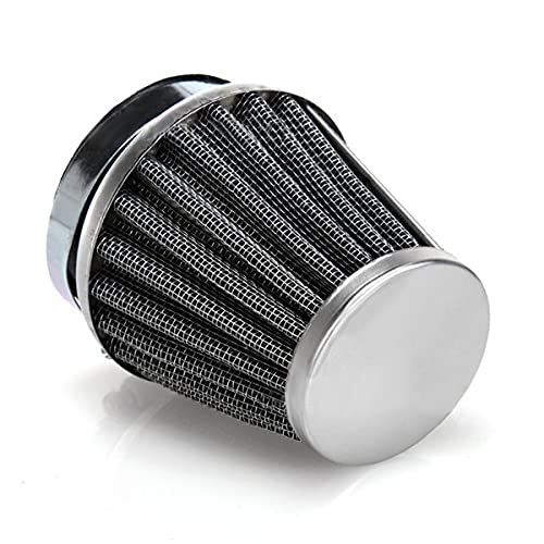 Filtre d'admission d'air universel pour moto, filtre à air sport – Filtre à air universel double couche en acier pour moto, scooter, VTT, cyclomoteur, noir, 1 pièce (38/39/40 mm) - Image 4