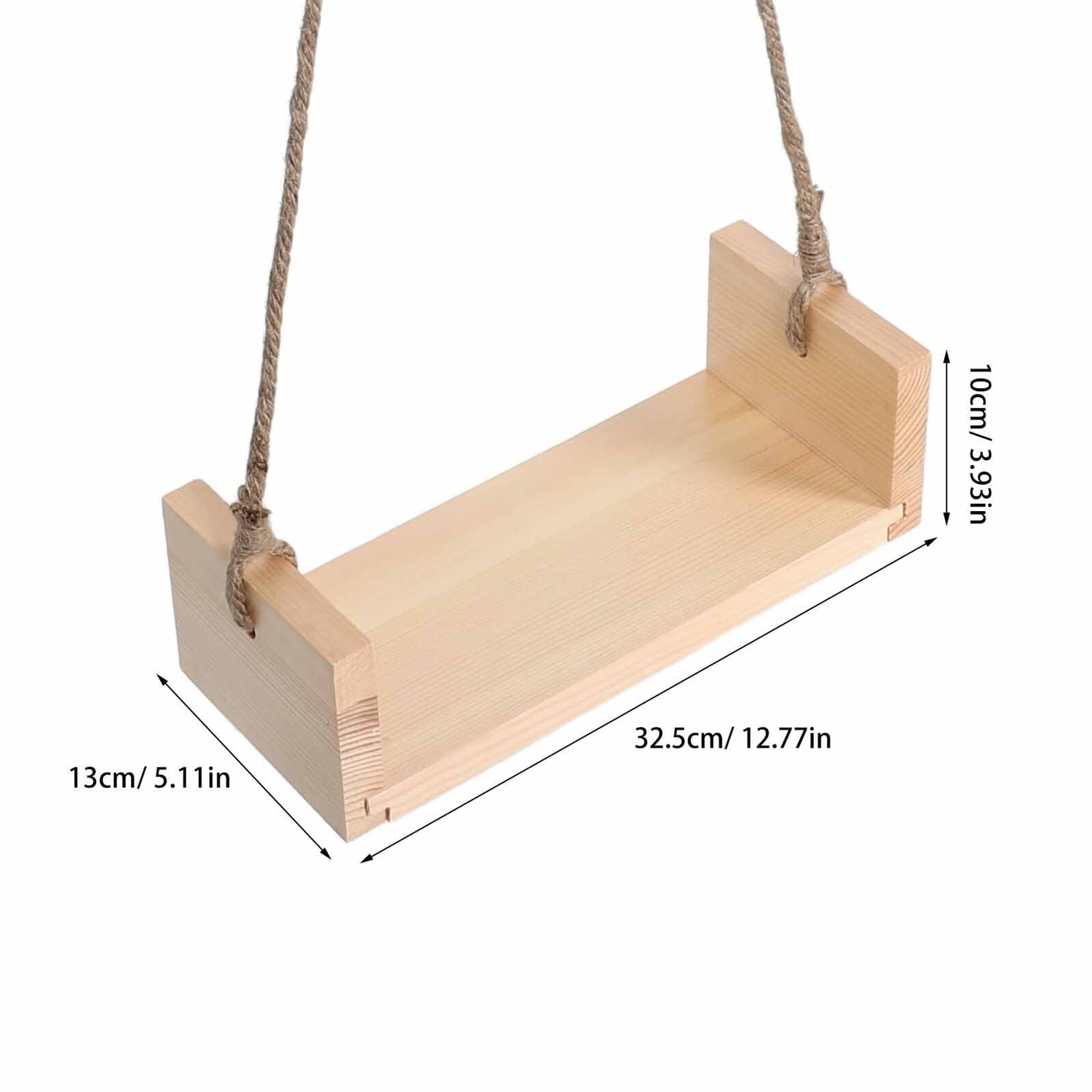 Chaise Balançoire en Bois pour Photos de Bébé, Beige