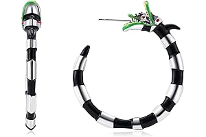 Crimson Coral Snake Hoop Earrings: Exude Supernatural Elegance