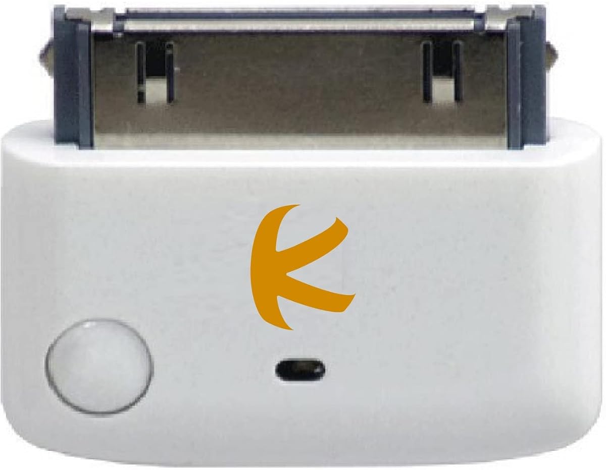 i10 (White) : Apple MFi Certified Bluetooth Splitter Transmitter (to 2 Stereo Receivers).Compatible to Apple iPod,iPhone,iPad with 30-pin connector.Compatible streaming to 2 Sets Apple AirPods.