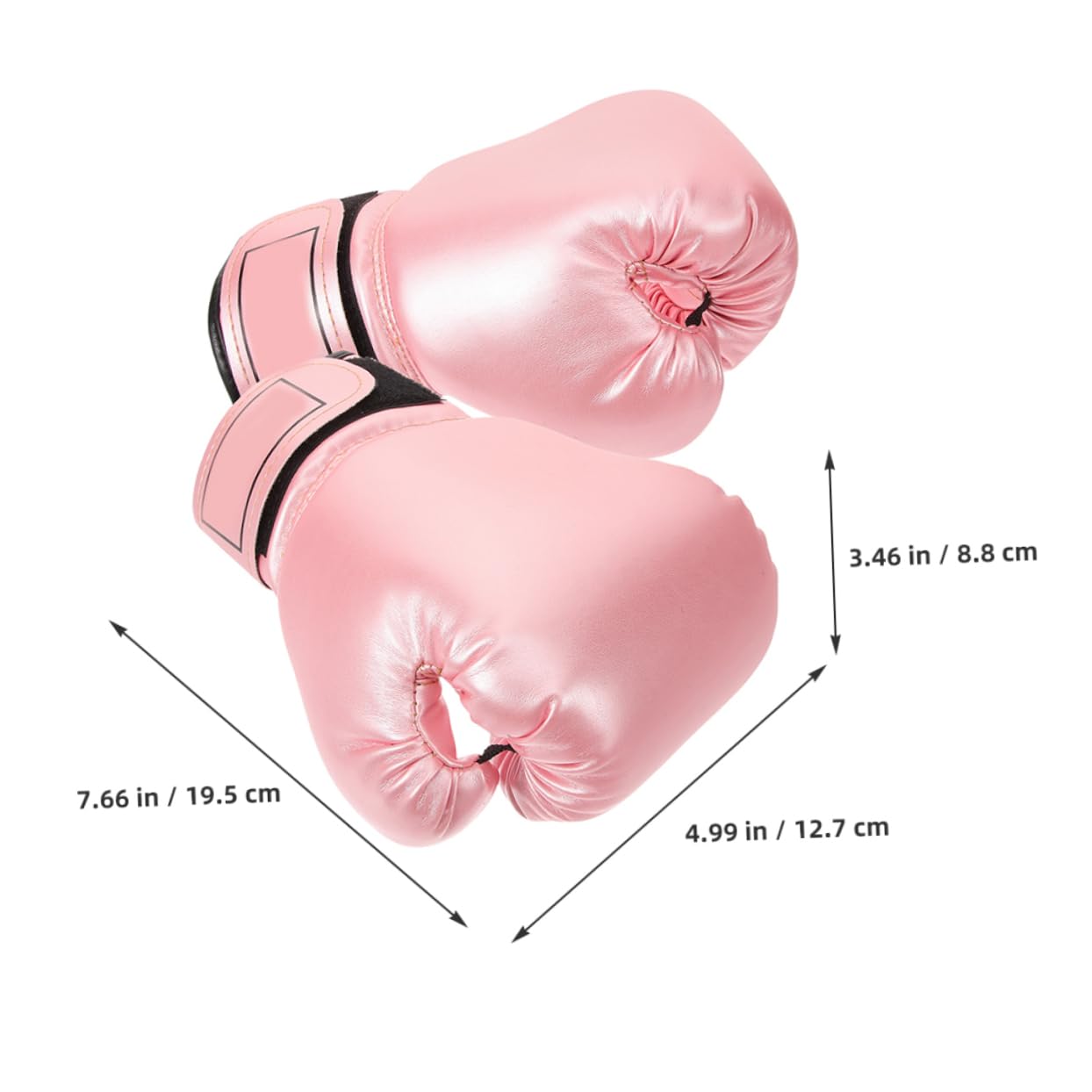Guanti da Boxe per Ragazzi, 2 Paia, in Pu Interno in Spugna