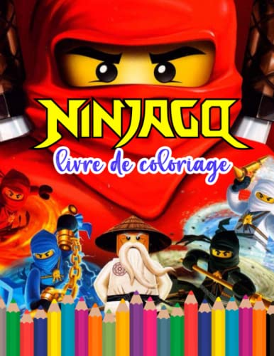 Ńinjago Livre De Coloriage: Pages d’illustration haut de gamme à colorier avec des personnages de pages à colorier d’un côté et des scènes ... et les tout-petits à développer la créativité