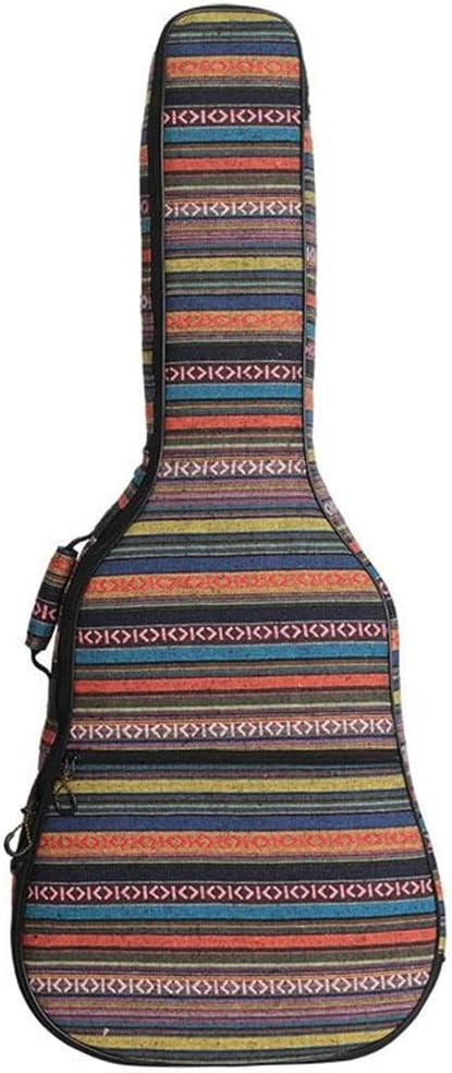 Electric Guitar Case Bag Vintage Knitting Classical Acoustic Oxford Fabric Backpack Carry