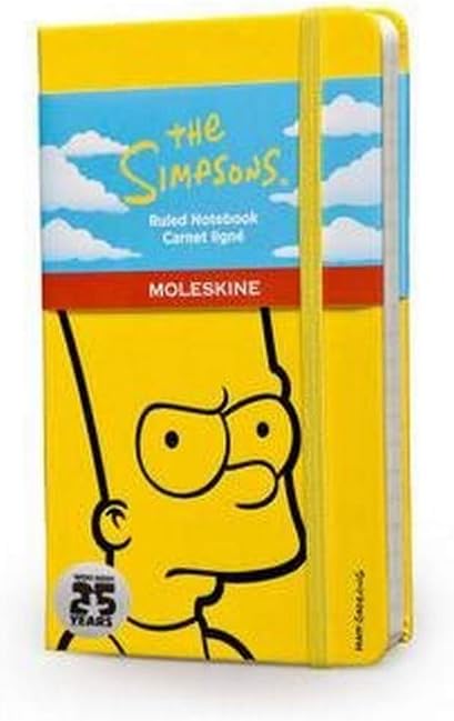 Moleskine Limited Edition The Simpsons Notebook, Hard Cover, Pocket (3.5" x 5.5") Ruled/Lined, Yellow, 192 Pages