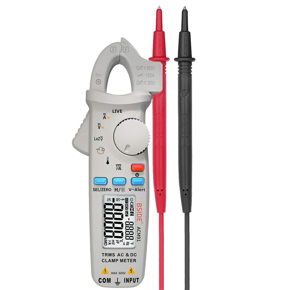 ACM91 Digital Clamp Meter AC/DC Current True RMS Auto-Ranging 6000 Counts Volt Meter Low Impedance Voltage Tester Portable Digital Multimeter