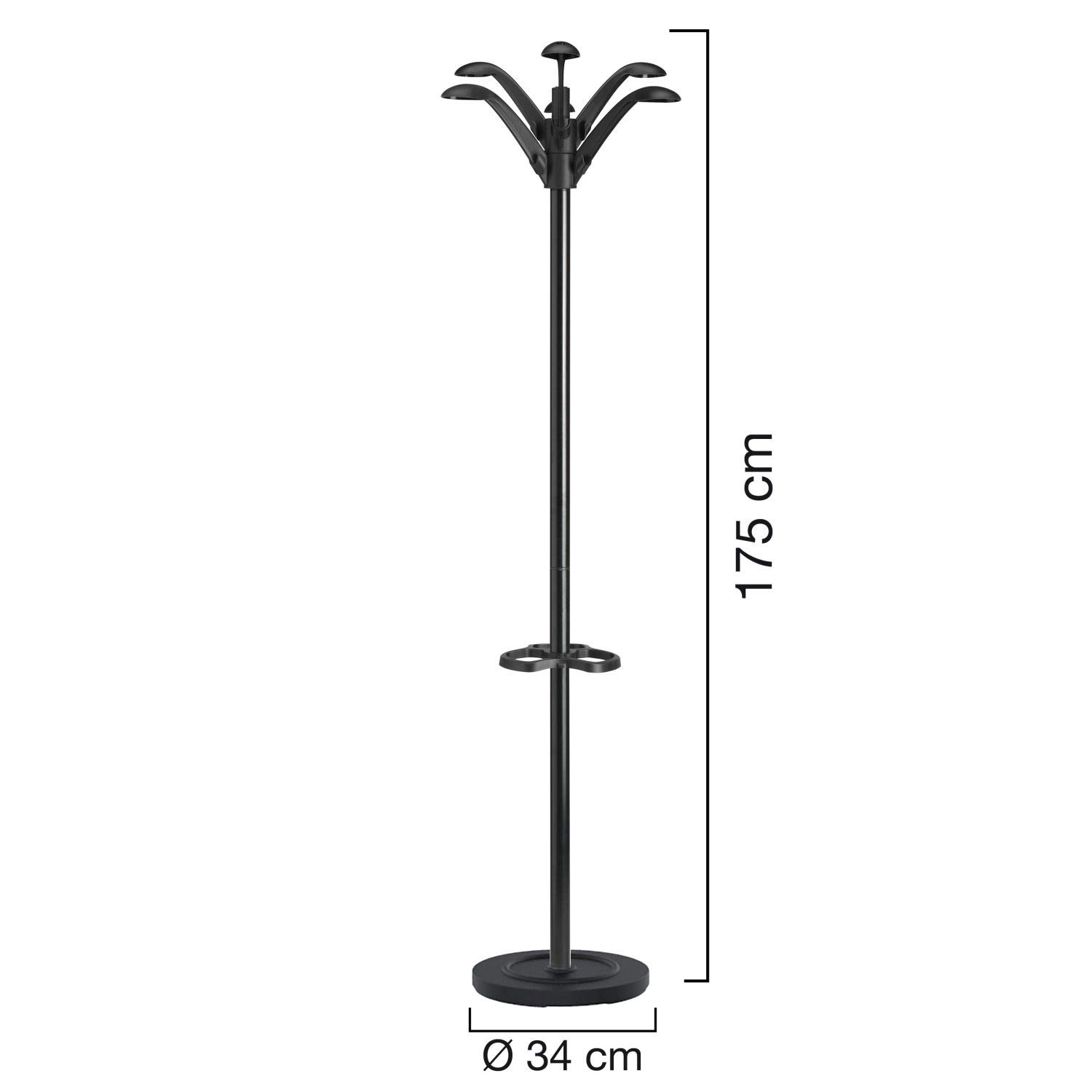 Unilux 100340711 - Percha Flora, 6 colgadores