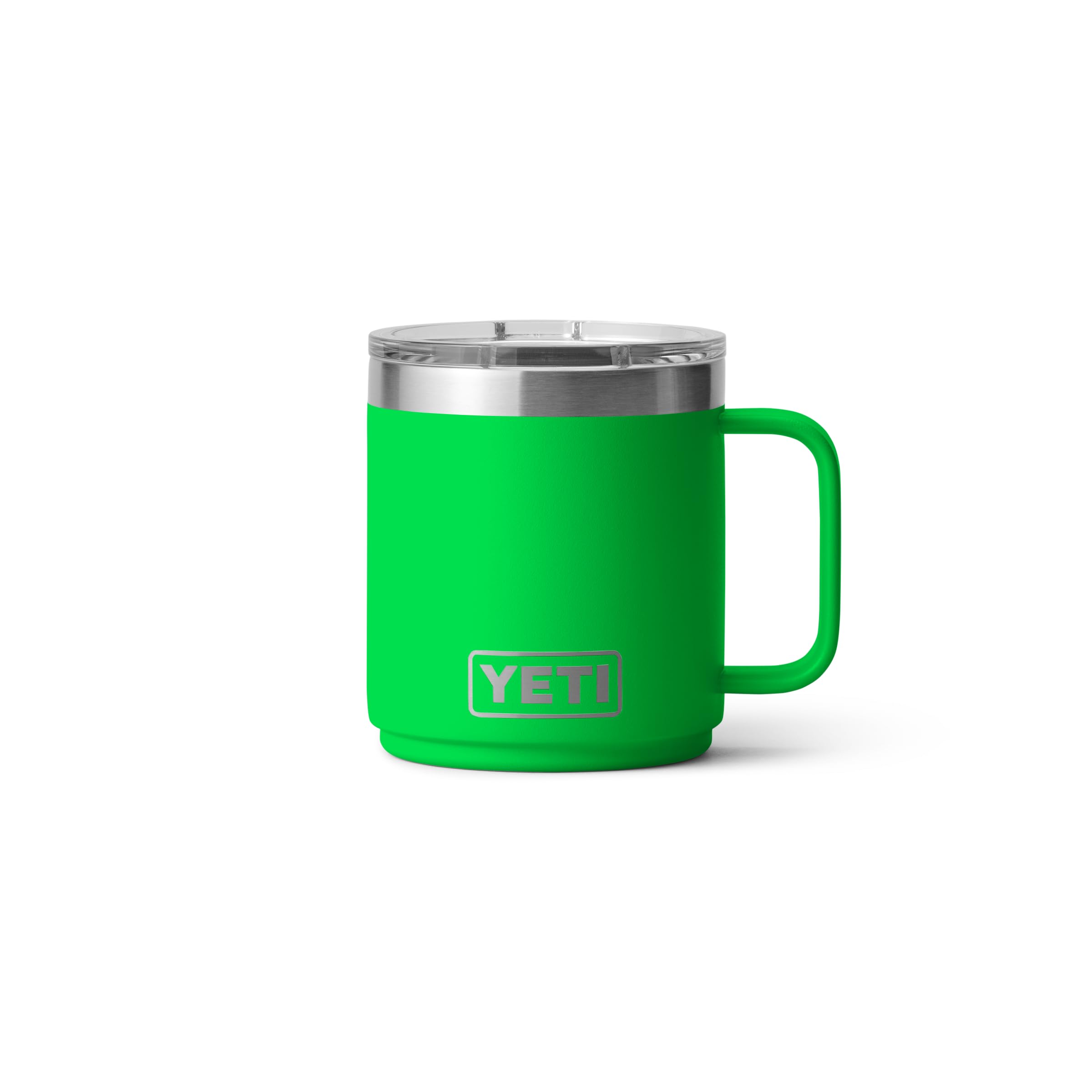 Rambler 10 oz Stackable Mug, Vacuum Insulated, Stainless Steel with MagSlider Lid, Verde