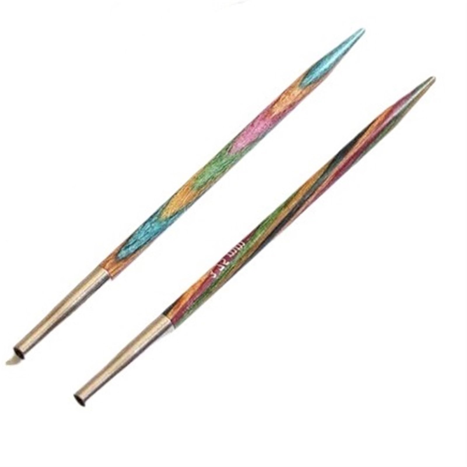 Knitting Needles 1 Piece 11.5cm Interchangeable Circular Knitting Needles Tips for Pro(1pair-nocable-6.0mm)