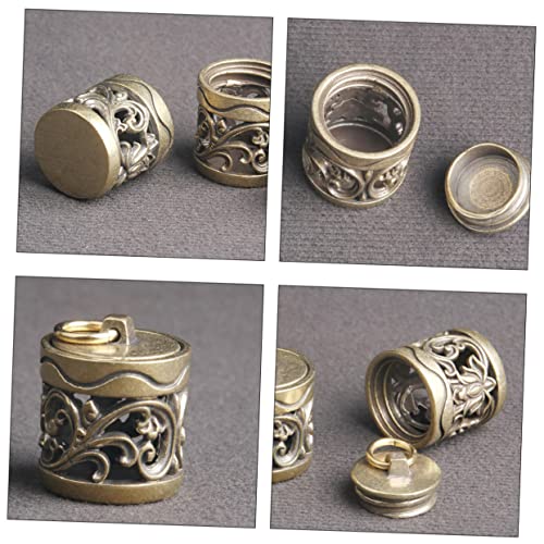 VALICLUD 2 Pçs Sachê Pingente Difusor De Aroma Charme DIY Pequena Garrafa De Cobre Escultura Garrafa