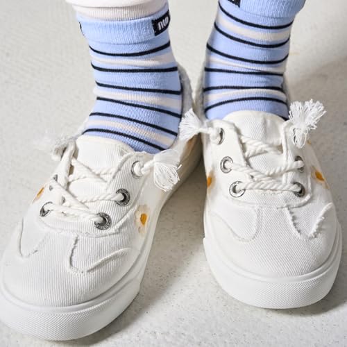 Image of Sundays Canvas Sneakers Women - Memory Foam Insole with Breathable Canvas Shoes for Women Footwear - Non-Slip with Lightweight and Comfortable Womens Sneakers