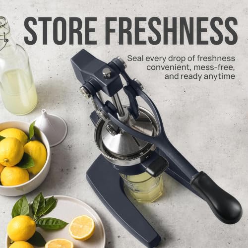 Image of Zulay Kitchen Cast Iron Juicer - Heavy Duty Manual Juicer with Detachable Strainers for Easy Cleaning, Orange Juice Press for Citrus Fruits, Perfect for Bartenders, Juice Lovers & Health Enthusiasts
