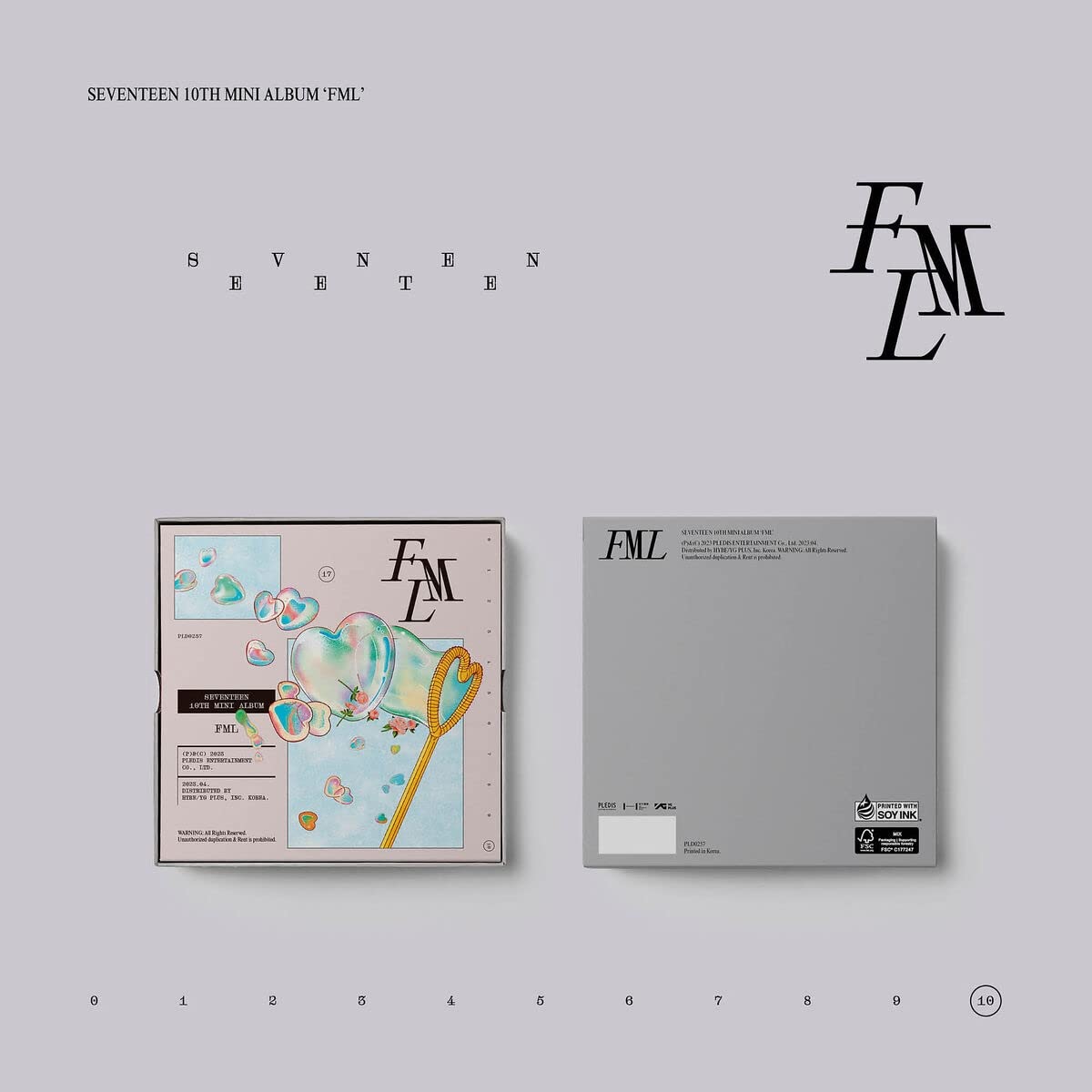 SEVENTEEN 10th Mini Album 'FML' (Faded Mono Life)