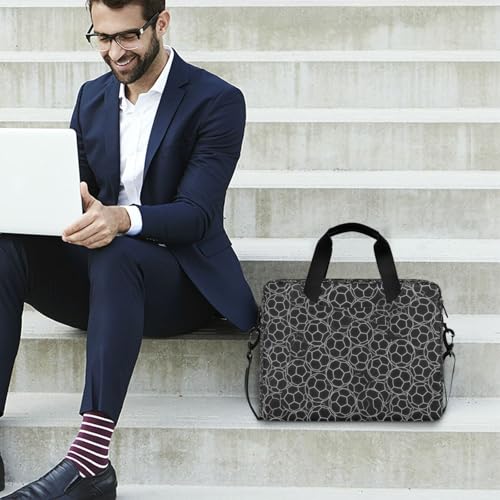 Bolso para portátil senya con patrón de fútbol miniatura 3