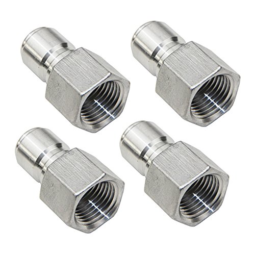 UP100 304 Stainless Steel Quick Disconnect Set Home Brew Fitting Connector Homebrewing (1PC QD Male 1/2 NPT Inner Thread)