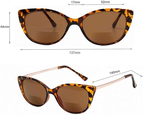 Miniatura 5 de VITENZI Gafas de sol con lectores para mujer, lentes de sol de lectura tintadas, Verona