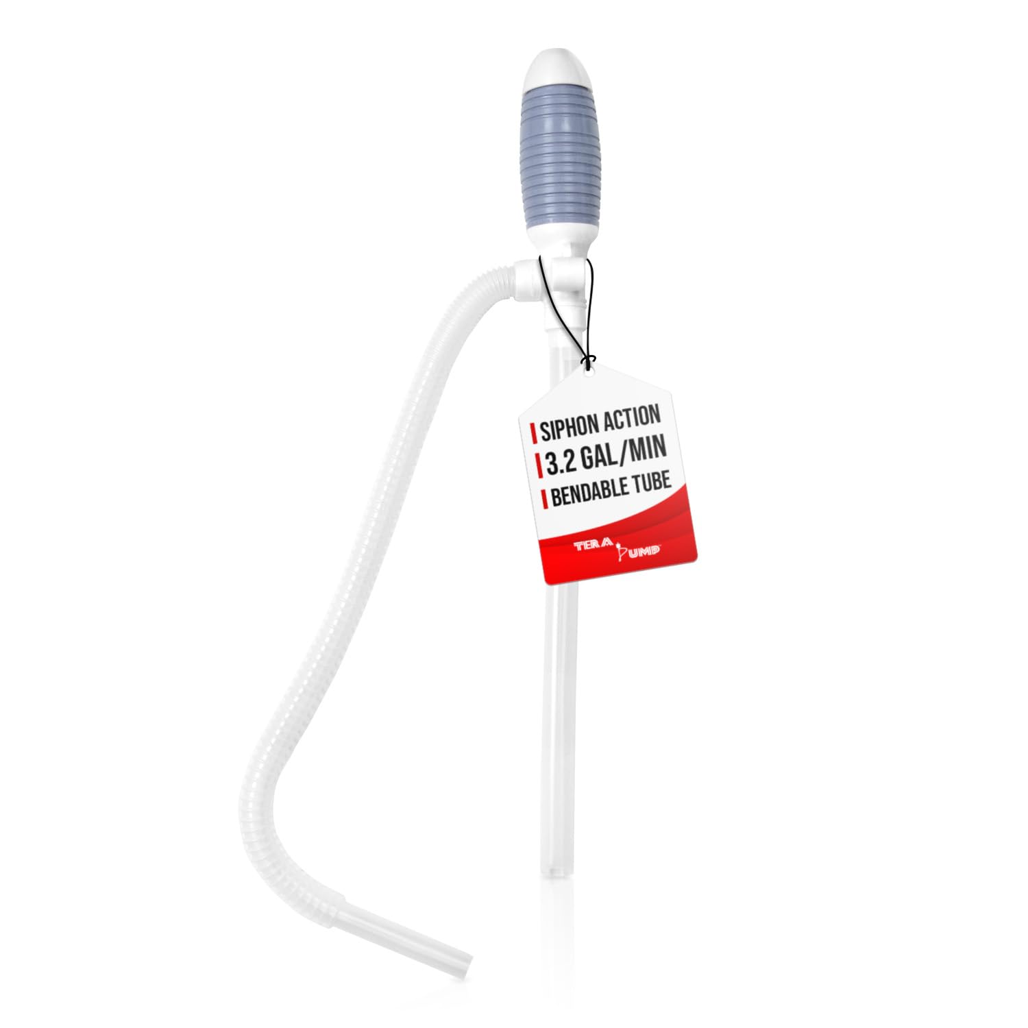 TERA PUMP Durable Manual Fuel Transfer Pump Siphon