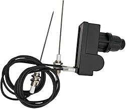 MeTer Star Kit d'allumage pour gril avec piles AA - Deux sorties avec bougie d'allumage - Longueur du fil : 1 m de long (deux électrodes)