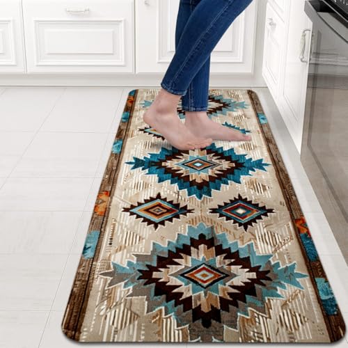 Set de 2 Tapetes de Cocina Navajo 17" x 29" y 17" x 47" miniatura 4