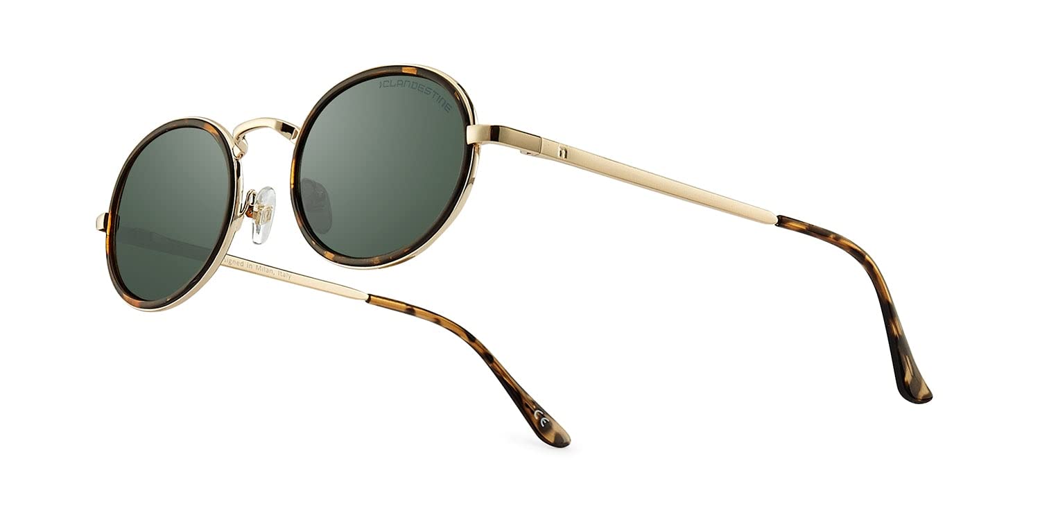 CLANDESTINE - Gafas de Sol Unisex - Modelo Ovo - Lentes de Nylon y Montura de Acero - Talla Única - 144 mm x 51 mm