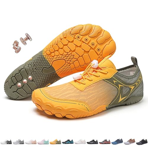 Grounding Shoes with Copper, Grounded Barefoot Footwear for Women Men Neuropathy, Lightweight Non-Slip Hike Barefoot Footwear Shoes