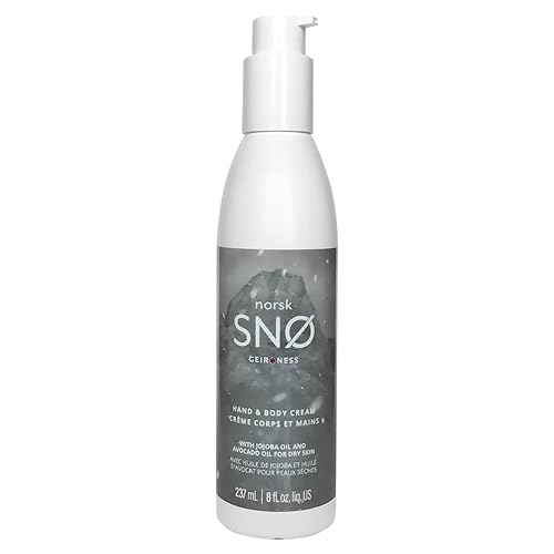 Geir Ness NORSK SNØ Crema para manos y cuerpo - Loción para piel seca - Hidratante profundo de un solo uso con aceites esenciales