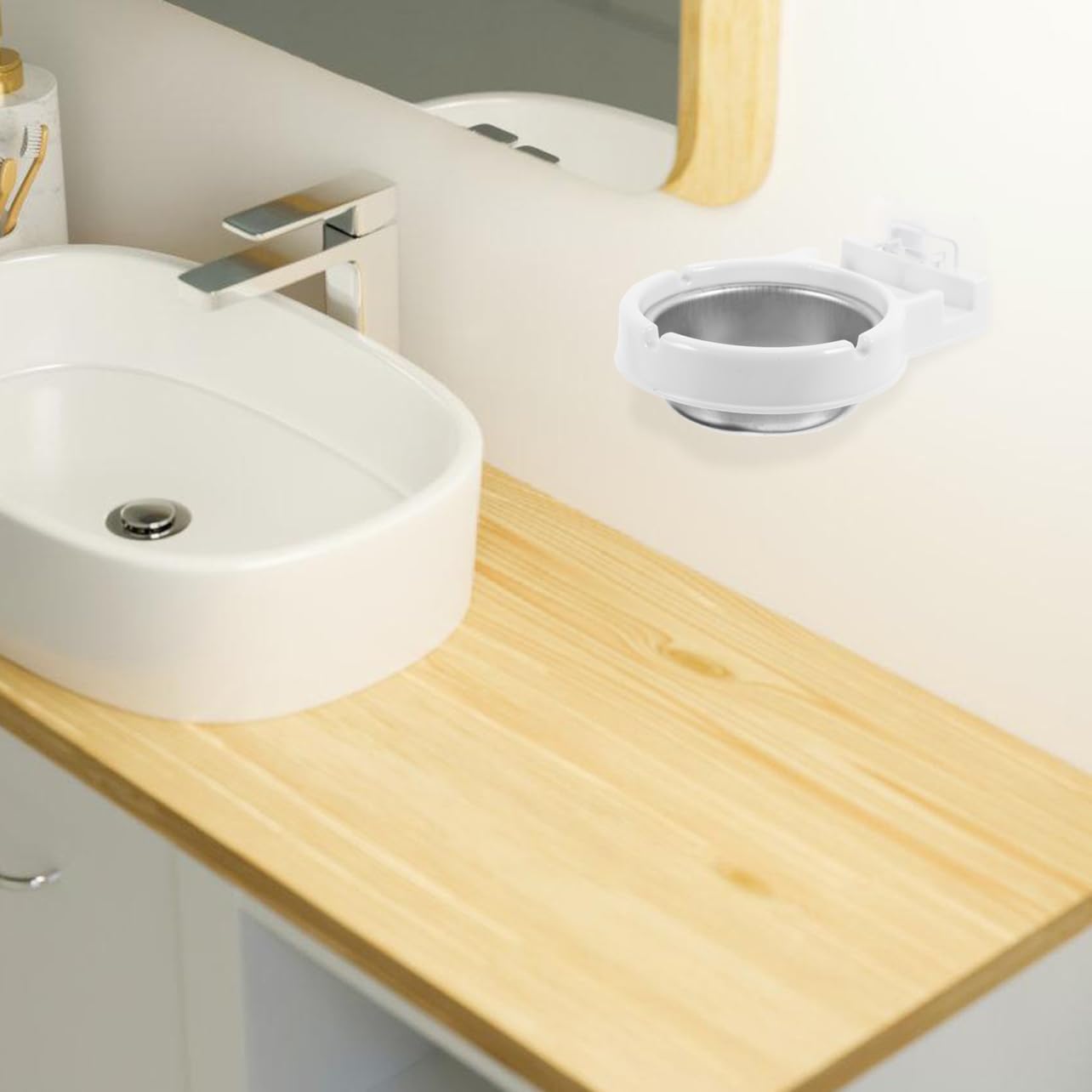 MAGICLULU Wall Mounted Stainless Steel Ashtray Space Saving for Home Bars and Restrooms Design Elegant Finish