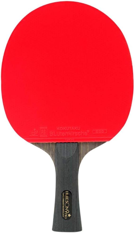 Lerten Table Tennis Bat 9 Star Training Competition Table Tennis Racket Stable Feel Comfortable Fast Attacking Speed and Easy to Control/A/Long Handle (Color : A, Size : Long Handle)