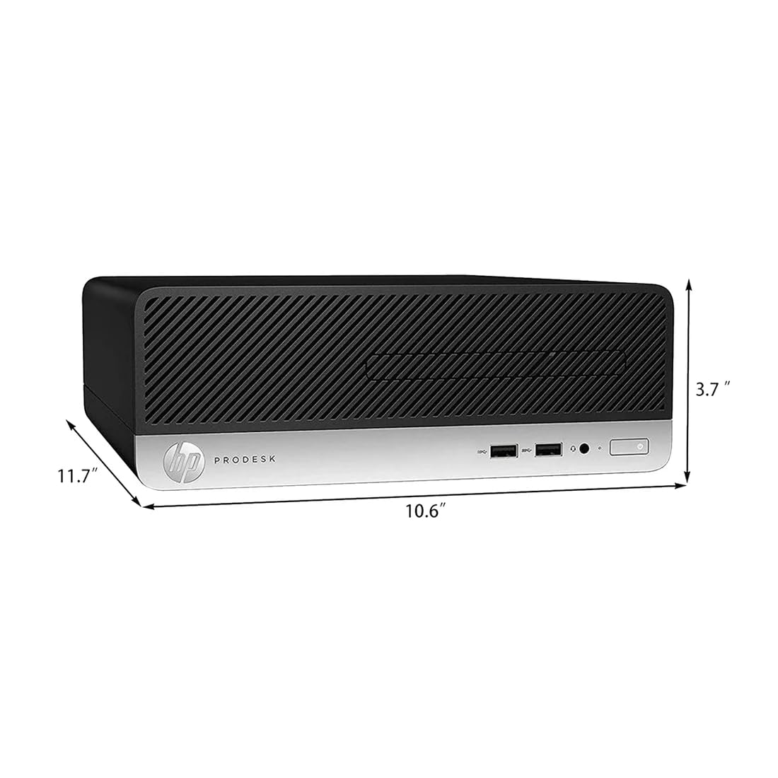HP ProDesk 400 G5 SFF Ordenador de sobremesa, Intel Core i5-8500T, 8 GB de RAM, SSD de 256 GB, WiFi, Bluetooth, Teclado QWERTY Estadounidense, Windows 11 Pro (Reacondicionado).