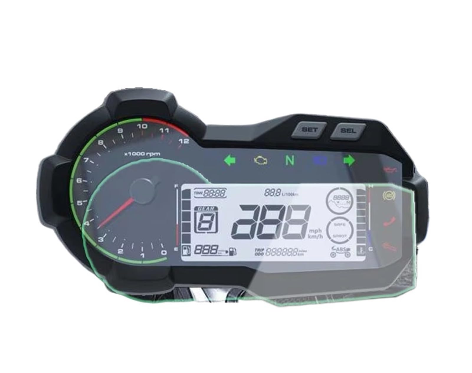 Film anti-rayures pour tableau de bord moto Excelle 500X 400X