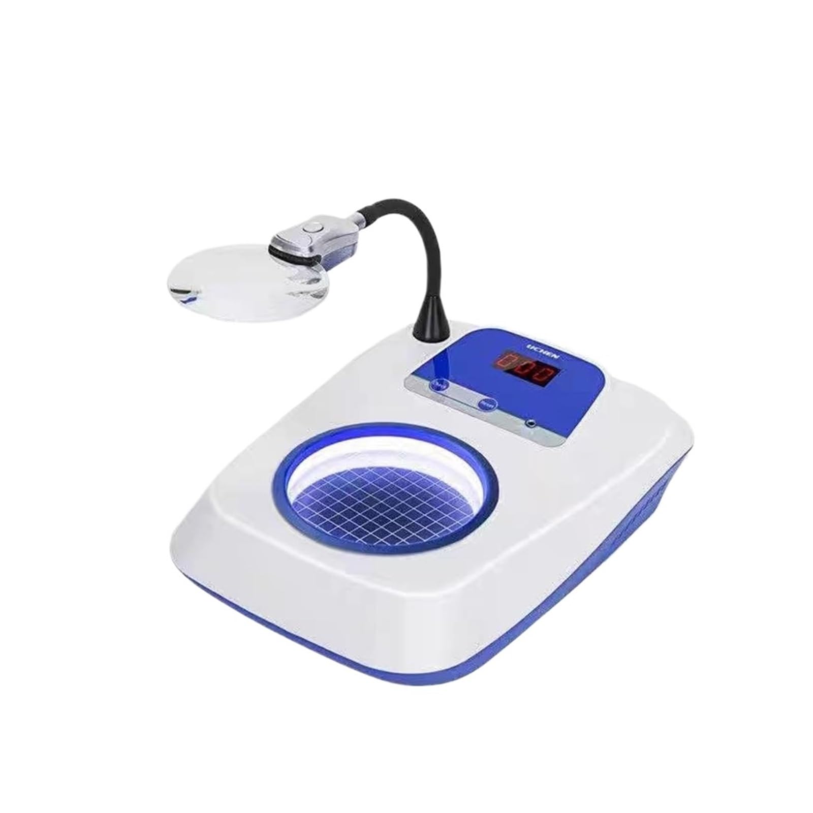 Contador de colonias con pantalla digital for laboratorio, equipo de prueba de bacterias, detector de recuento de bacterias con lupa de 3/6X Para principiantes (hágalo usted mismo)