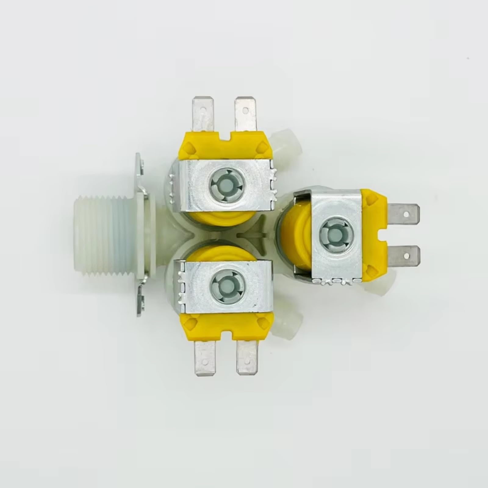 Válvula Agua Solenoide Válvula Solenoide Universal para lavadora 5220FR2075C, válvula de entrada para lavadora DC12V, tres válvulas