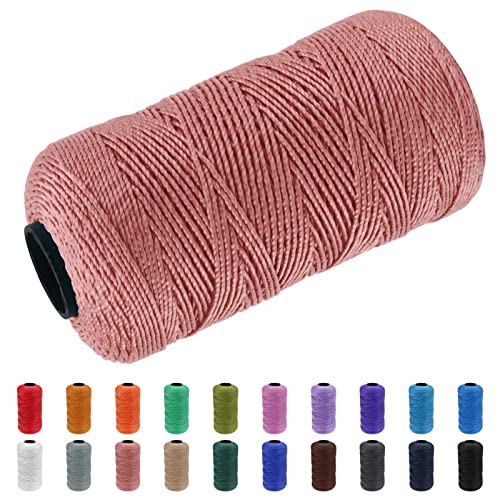 CAMAL Hilo Macrame 1,5mm x 200m Polipropileno Hilo para Crochet Cuerda Trenzada Lanas para Crochet Yarn Trapillo para Tejer Bolsos para Cesta de Ganchillo (Pasta De Judías)