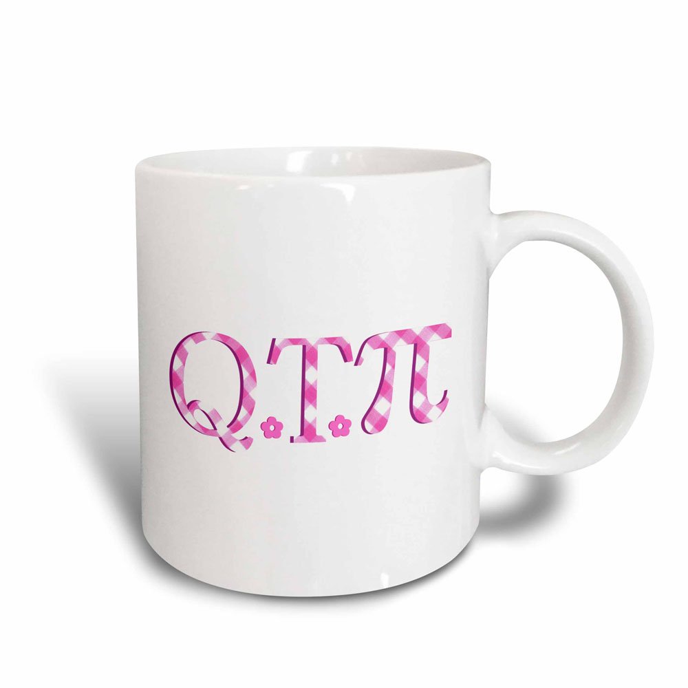 3dRose Pi-Cute Pink Cutie Pie Math Pun-Geeky Girly Mathematics Humor Magic Transforming Mug, 11 oz