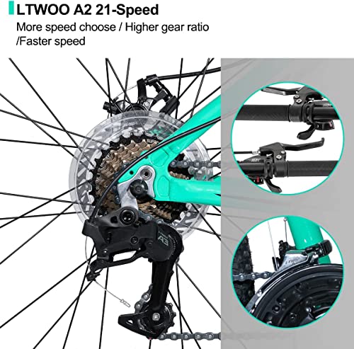 Hiland 26 27.5 Inch Mountain Bike For Women,21/24 Speed With Lock-Out Suspension Fork,Dual Disc Brakes,Aluminum Frame Mtb,Adult Ladies Womens Bike Mens Bicycle #TOP4