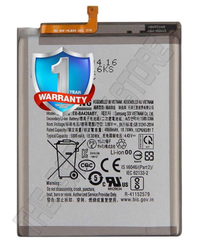 Image of THE BATTERY STORE Original Battery for Samsung Galaxy A42 5G /A32 5G /A72 5G Battery EB-BA426ABY - Battery with 1 Year warrenty**** (for A72)