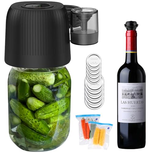 Electric-Mason-Jar-Vacuum-Sealer-Kit-Vacuum-Sealer-for-Jars-Automatic-Intelligent-Vacuum-Sealer-Compatible-With-Food-Storage-Vacuum-Bags-Seal-Wine-Bottles-Wide-Mouth-And-Regular-Mouth-Mason-Jars