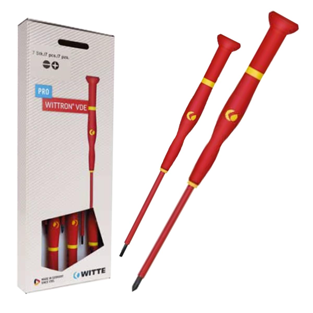 WITTE 89377 - Juegos destornilladores WITTRON VDE blister plástico - 7 piezas