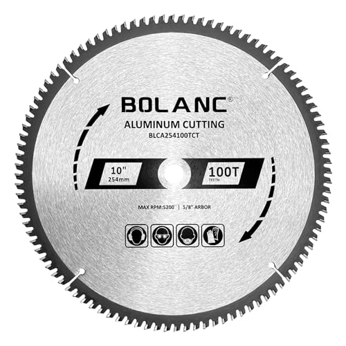 BOLANC 10" 100-Tooth Aluminum Cutting Circular Saw Blade