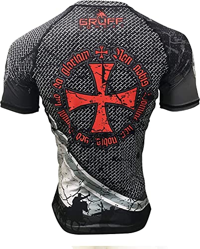 BJJ Rash Guards Grappling MMA Jiu Jitsu No Gi UFC Shirt Fight Wear, Short Sleeves2